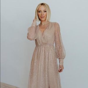 Baltic Born- Abigail Champagne Sparkle Gown